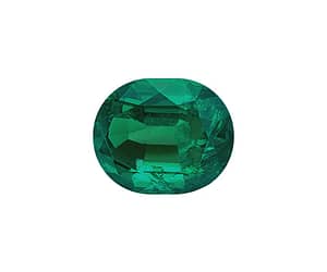 Colombian emerald ring close up