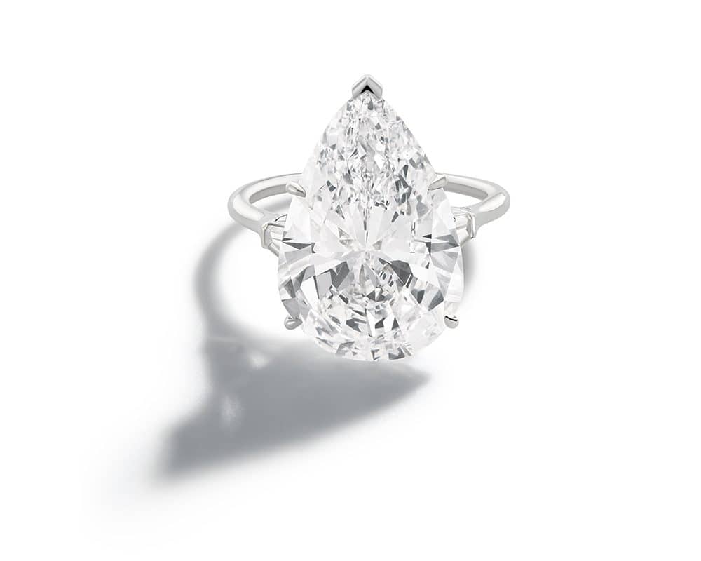 Haute joaillerie collection Harry Winston diamond ring, 13.9 carat