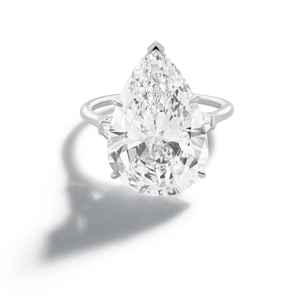 Jewelry and art Harry Winston diamond ring, 13.9 carat