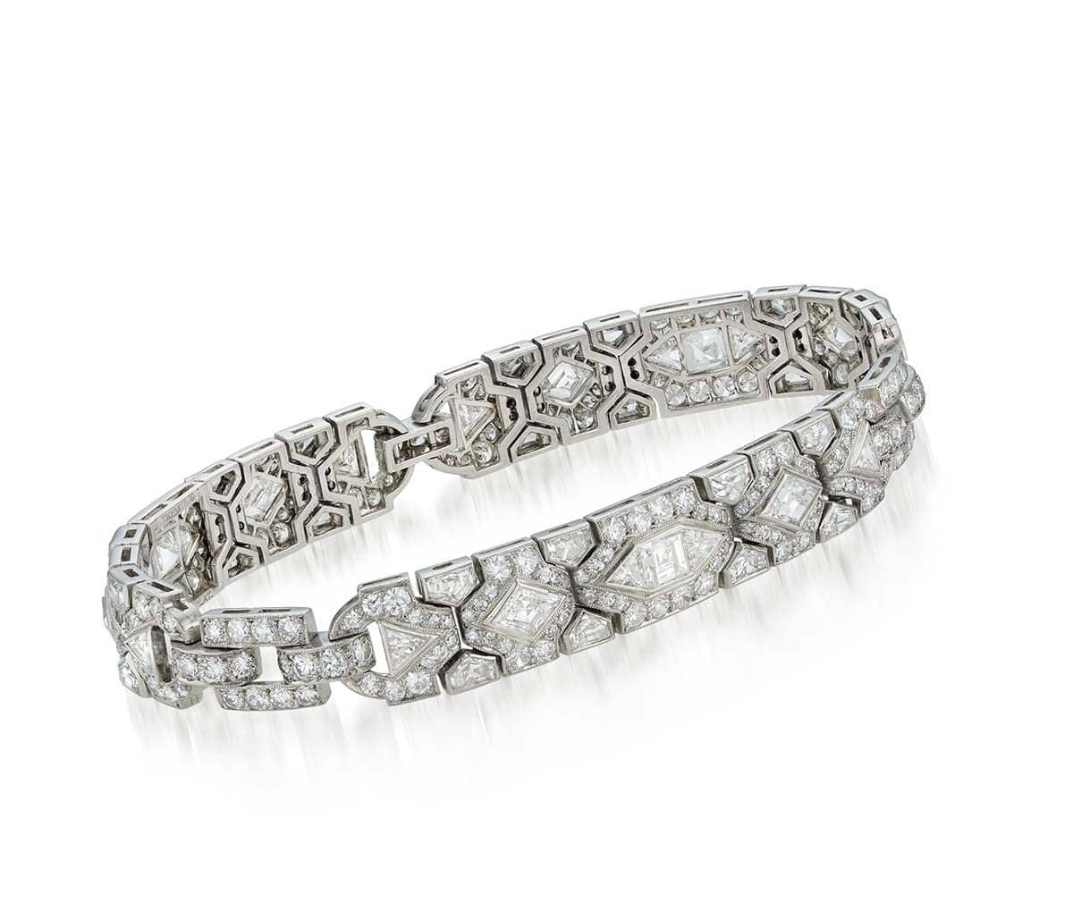 Available Jewels Tiffany art deco bracelet