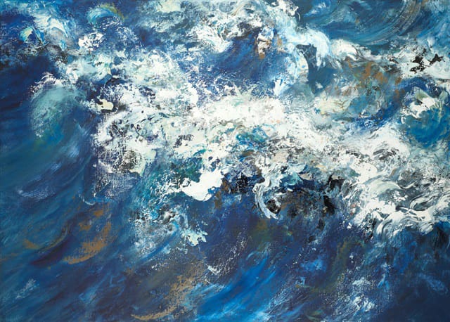 Art dealer in London Maggi Hambling, High Sea, August, signed and dated 2008