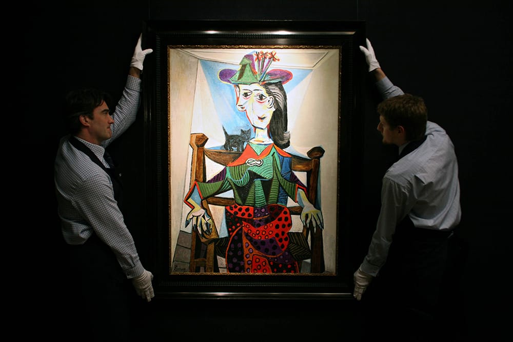 Art dealer in London Porters display Pablo Picasso's 'Dora Maar' at Sotheby's