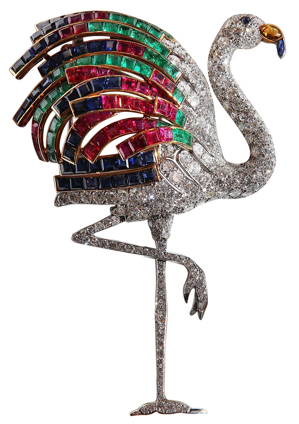 Important jewels Cartier The Duchess of Windsor flamingo brooch