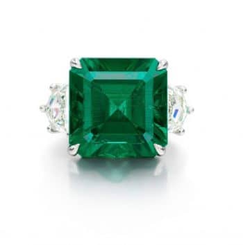 Gemstone auctions muzo colombian emerald ring